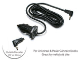 EDO Tech Compact Car Charger for Sirius XM Radio PowerConnect Docking Station Onyx Ez Plus Stratus 7 8 Starmate 8 Edge Lynx Xpress